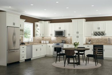 Inspiration for a kitchen remodel in Other with shaker cabinets