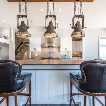 Repurposed Kitchen Lighting Fixtures Adds Wow Factor