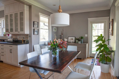 Inspiration for a transitional kitchen remodel in Providence