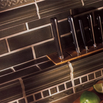 Residence | French Norman Manor | knife rack detail