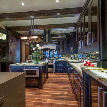 Residential Kitchen in Vail, Colorado Illuminated