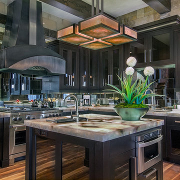 Residential Kitchen in Vail, Colorado Illuminated