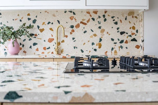 Eclectic Kitchen by Diespeker Terrazzo & Marble