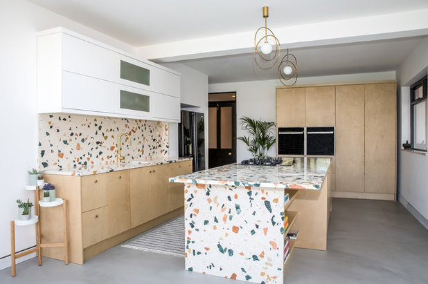 Eclectic Kitchen by Diespeker Terrazzo & Marble