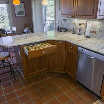 Retired Couple's Cherry Kitchen