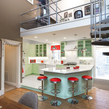 Retro Kitchen Remodel in Humboldt Park Chicago