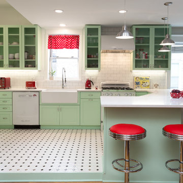 Retro Kitchen Remodel in Humboldt Park Chicago