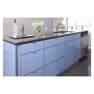 Rhapsody in Blue - Contemporary - Kitchen - Denver - by kabi kitchen ...