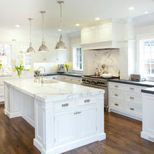 All White Marble Kitchens