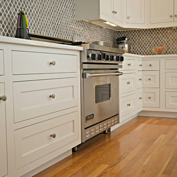 Ridgefield CT Modern Inset Classic White Kitchen Remodel