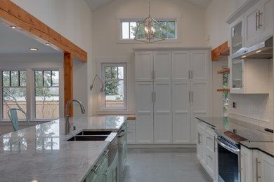 Inspiration for a craftsman kitchen remodel in Seattle