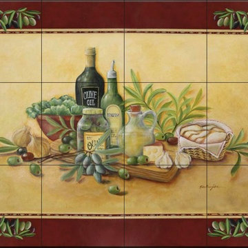 Rita Broughton - Kitchen Backsplash Tile Murals