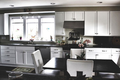 Minimalist kitchen photo in Burlington
