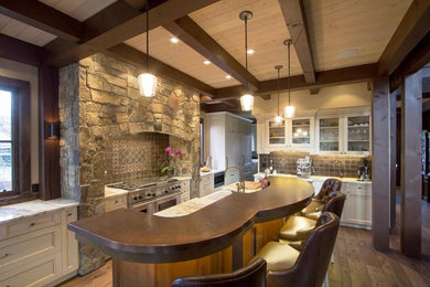 Kitchen - eclectic kitchen idea in Calgary