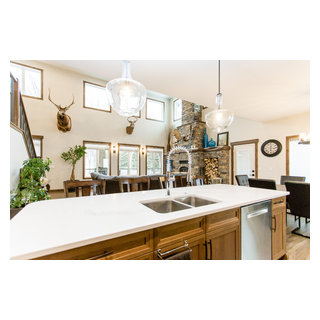 Riverside Medicine Hat Infill - Rustic - Kitchen - Calgary - by Design ...