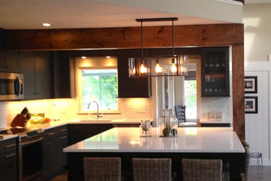 Transitional kitchen photo in Cleveland