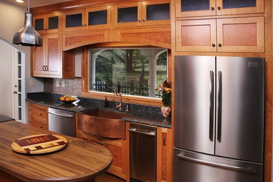 Roble Burl Kitchen Walsh Woodworks