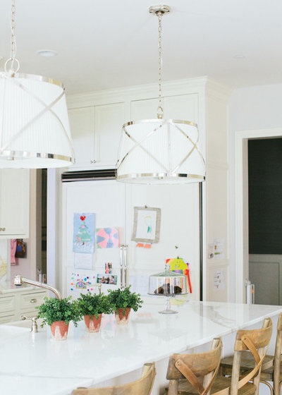 Transitional Kitchen by Kate Marker Interiors