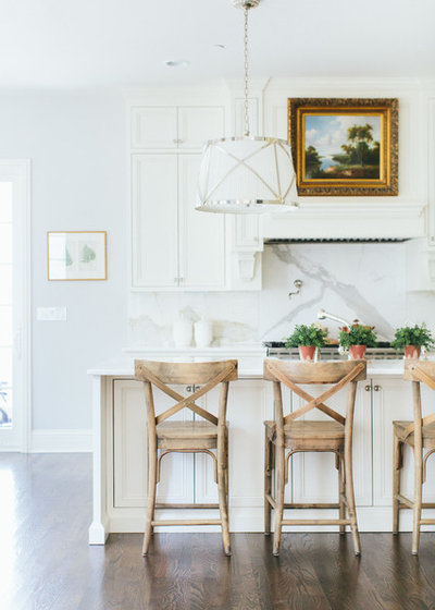 Transitional Kitchen by Kate Marker Interiors
