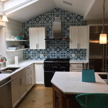 Rockport Blue & White Kitchen Remodel