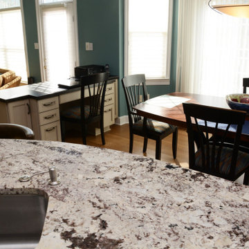 Rockville, MD White Granite Kitchen Countertops