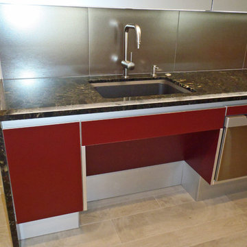 Roll up sink area
