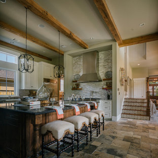 75 Beautiful Rustic Slate Floor Kitchen Pictures Ideas June 2021 Houzz