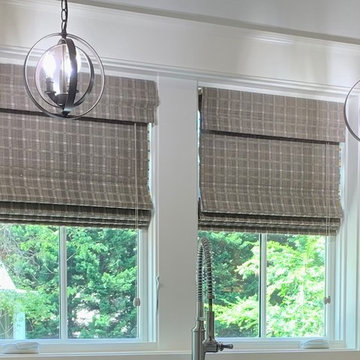 Roman Shades, Natural Woven Shades, and Plantation Shutters in Brookhaven Estate