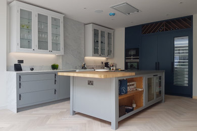 Large classic kitchen in London.