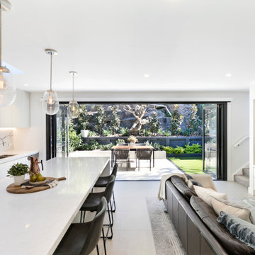 Rozelle open plan living and kitchen