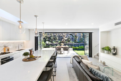 Rozelle open plan living and kitchen