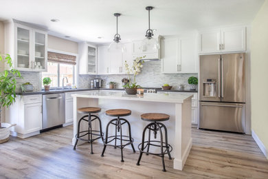 Inspiration for a transitional kitchen remodel in Orange County
