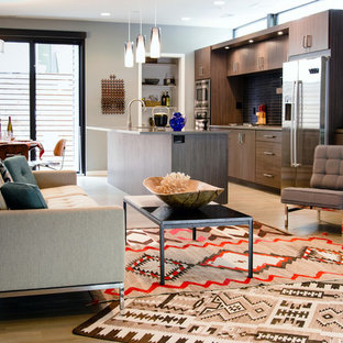 Example of a trendy kitchen design in Denver