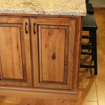 Rustic Beech in Cinnamon Stain with Black Glaze