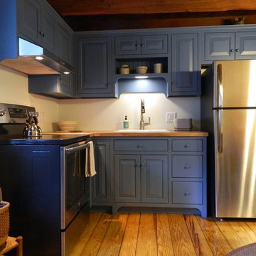 Rustic Blue Kitchen