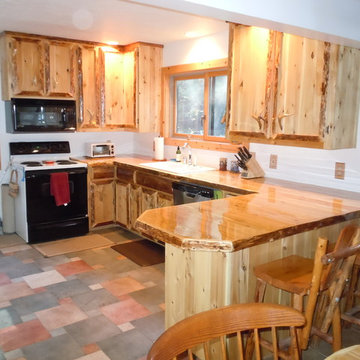 Rustic Cedar Kitchen