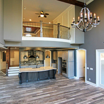 Rustic Design Ideas for a Two Story Great Room