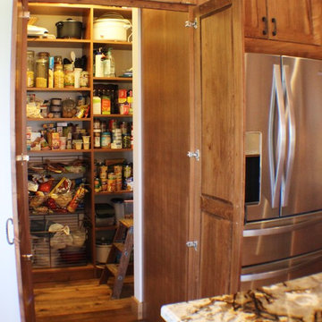 Rustic Finishes Reveal Hidden Storage Solutions