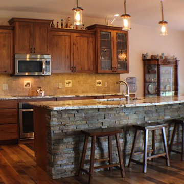 Rustic Finishes Reveal Hidden Storage Solutions
