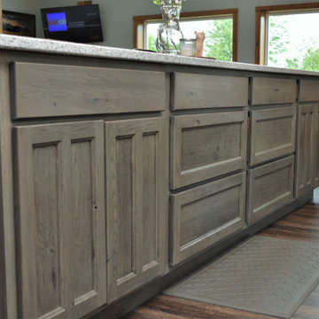 Rustic Grey Hickory Kitchen. Haas Signature Collection