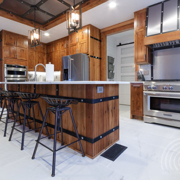 Rustic Hickory Custom Kitchen