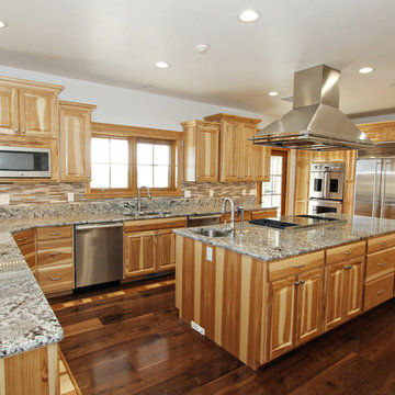 Rustic Hickory Kitchen Cabinets, Paul Idaho