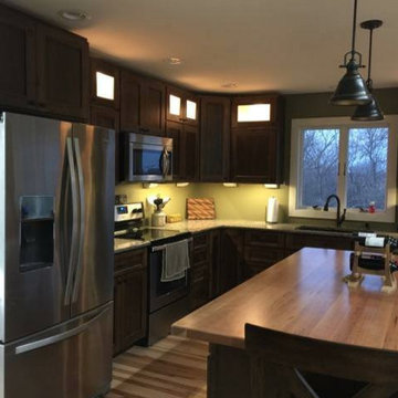 Rustic Hickory Kitchen Cabinets