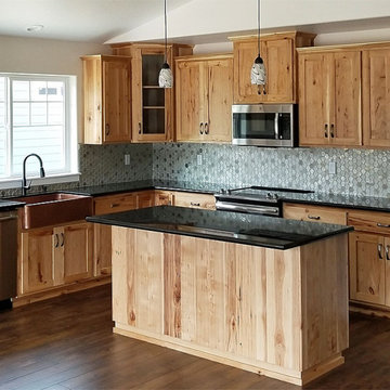 Rustic Hickory Kitchen with Clear Finish 3