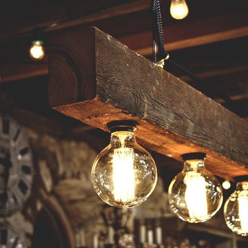 Rustic Industrial Beam Lamp