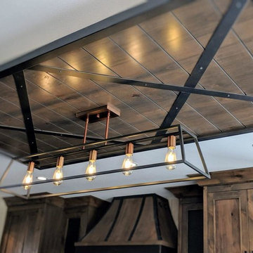 Rustic Industrial Kitchen Ceiling Detail