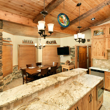 Rustic Kitchen and Den Remodel