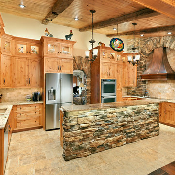 Rustic Kitchen and Den Remodel