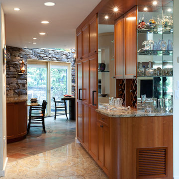 Rustic Kitchen Bar Area