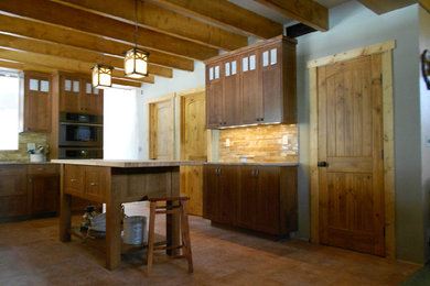 Kitchen - rustic kitchen idea in Boise